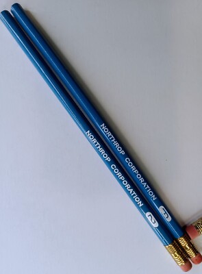 Vintage Northrop Corporation Grumman Aviation Military #2 #F Pencil Set Unused