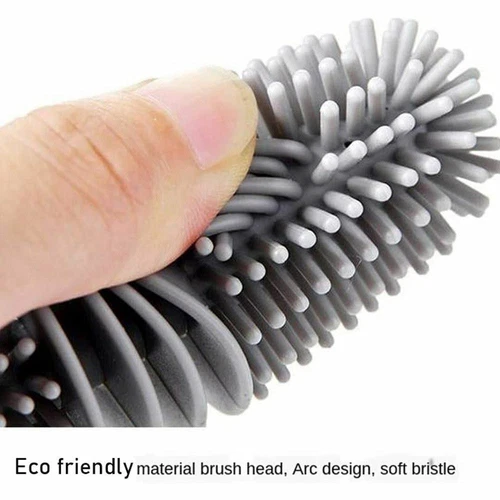 Long Handle Silicone Bottle Brush Cup Scrubber Glass Cleaning Brush Kitchen Tool - Picture 11 of 14