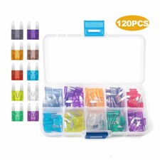 Mini Blade Fuse Assortment Auto Car Motorcycle SUV FUSES Kit APM ATM 120PCS