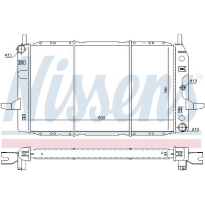 Kühler Wasserkühler Motorkühler für Ford Sierra GBG GB4 2.0i Cat 2.0 GBC BNG