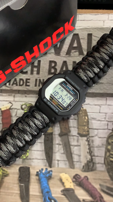 Casio G-Shock DW-5600 Series Adjustable Paracord Survival Watch