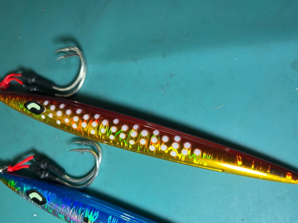 300g Slow/Fast Pitch Knife Jig Flat Vertical Fall Fishing Lure Grouper