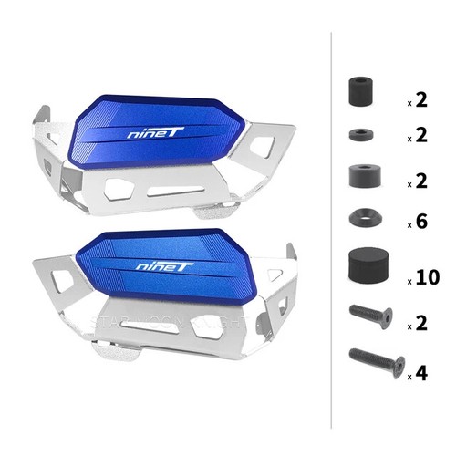 Cylinder Head Guard For BMW R Nine T Pure Scrambler 2020- Engine Protector Cover - Foto 15 di 22