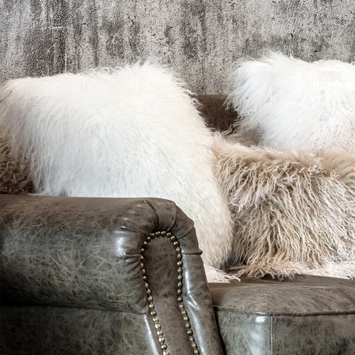 100% Genuine Mongolian Fur Pillowcase Real Tibetan Lamb Wool Cushion Cover - Picture 2 of 26