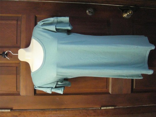Green Color Slimming Simple Style Scoop Neck Short Sleeve Dress For Women* - Picture 2 of 3