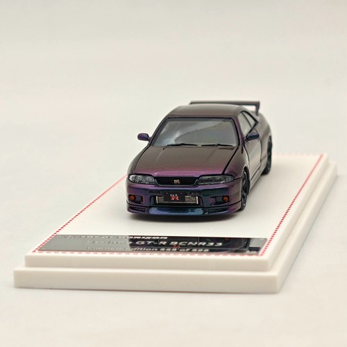 FH 1/64 Skyline GTR R33 BCNR33 Racing Sport Magic Purple Diecast Models Car Toy - Picture 7 of 7