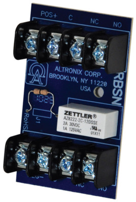 Rbsn Altronix RBSN Relay Module, 12/24VDC, DPDT Contacts @ 1A - 120VAC or 2A ...