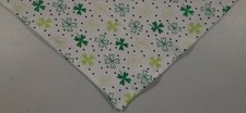 Dog Bandana, Green, White, St. Patrick's Day, Shamrock, xS, S