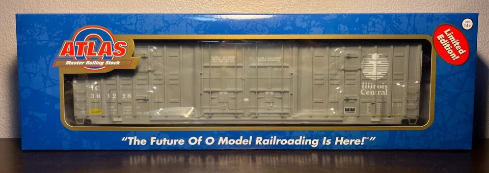 Atlas O #3001648 Illinois Central Gray Berwick 60' Hy-Cube Boxcar Custom Run NIB - Image 3 of 4