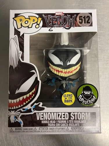 ¡Venomized Storm Funko Shop Exclusivo Brillo en la Oscuridad GITD con Protector Pop!