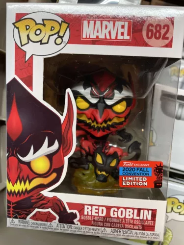 ¡FUNKO POP GOBLIN ROJO! #682 Nuevo en caja, en mano, exclusivo GOBLIN VERDE de la Comic Con