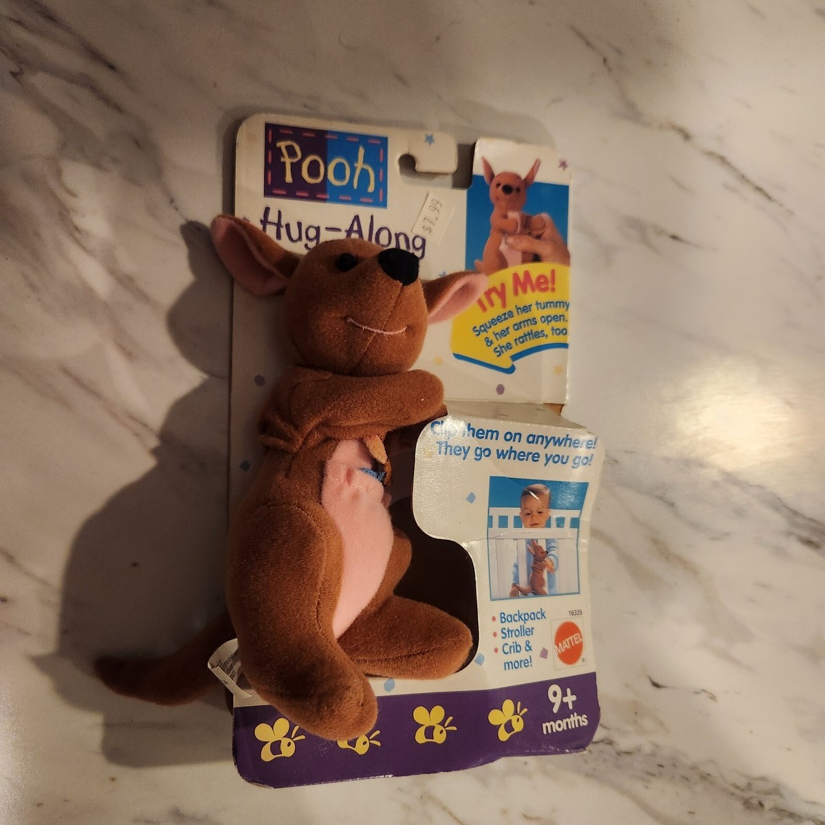 Vintage Mattel 1986 Winnie The Pooh Hug Along Kanga Plush