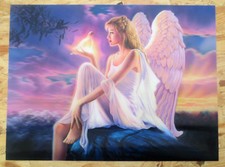 3D lenticular picture called Angels dusk approx 39 x 29cm