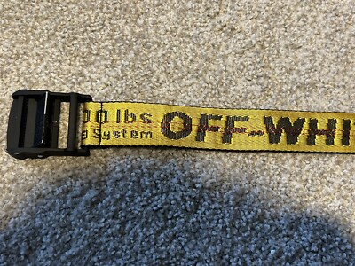 OFF-WHITE Industrial Belt 100% Authentic Designer Belt (Virgil Abloh)