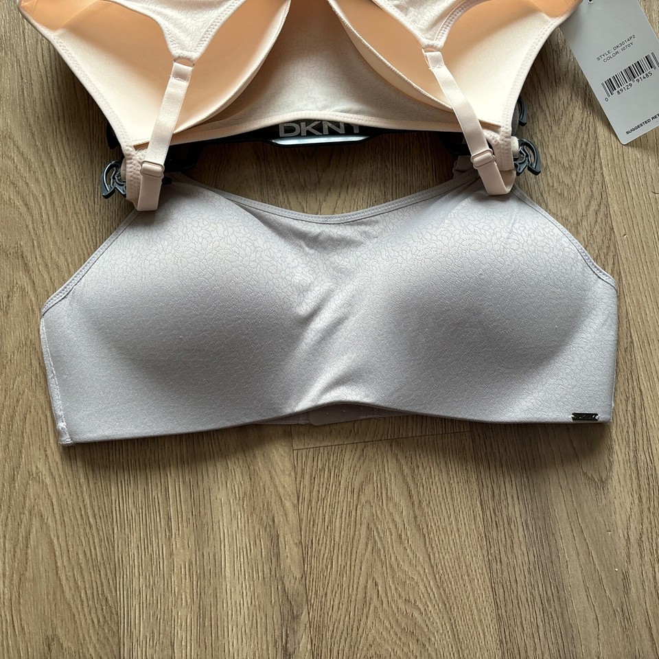 2 Set DKNY Non wired Padded TSHIRT Bra UK/US38B EU85B FR100B BNWT RRP