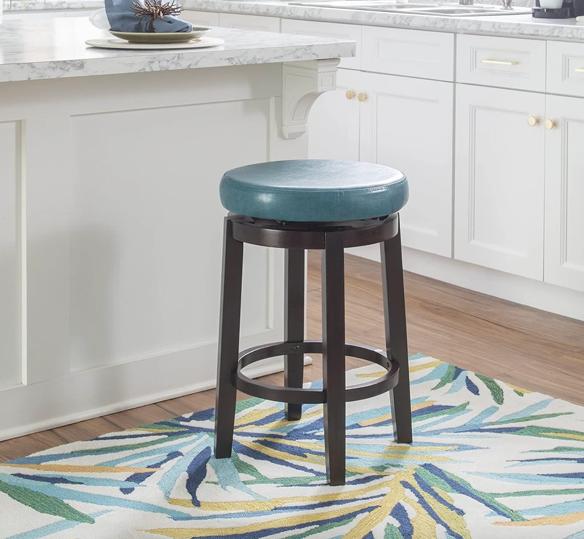 Teal counter height bar stools sale