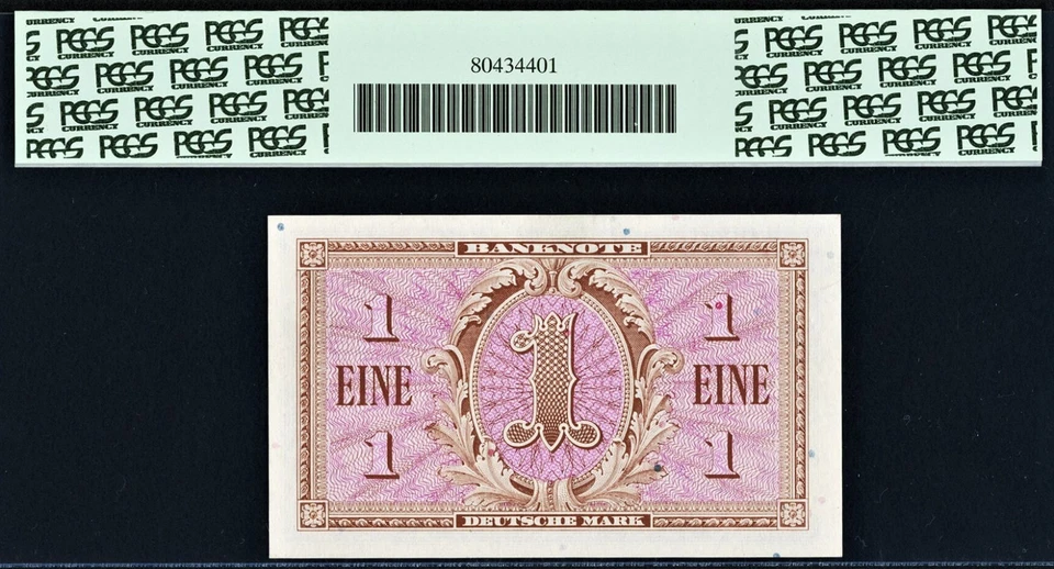 Germany Allied Occupation Post WWII One Mark 1948 Pick-2a GEM UNC PCGS 65 PPQ - Image 2 of 2