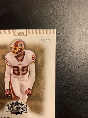 BFF 2007  Topps Triple threads /99 Gold #71 Santana Moss Washington Redskins￼