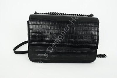 DKNY Women Shoulder / Crossbody Bag Sina MD In Black MSRP $228 NWT