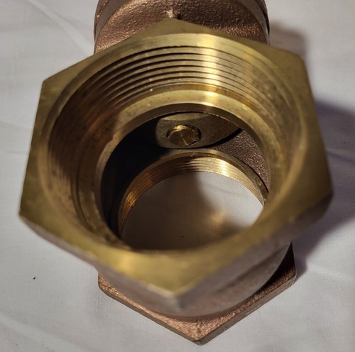 New 2" Brass Gate Valve Webster Valve Co. Blue Handle 125 - Picture 7 of 9