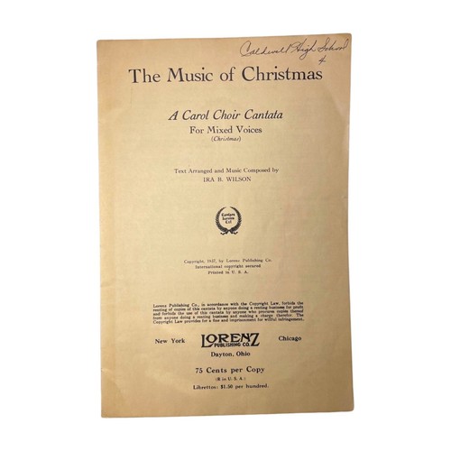The Music of Christmas by Ira Wilson Editor Lorenz 1937 carol choir cantata - Picture 3 of 3