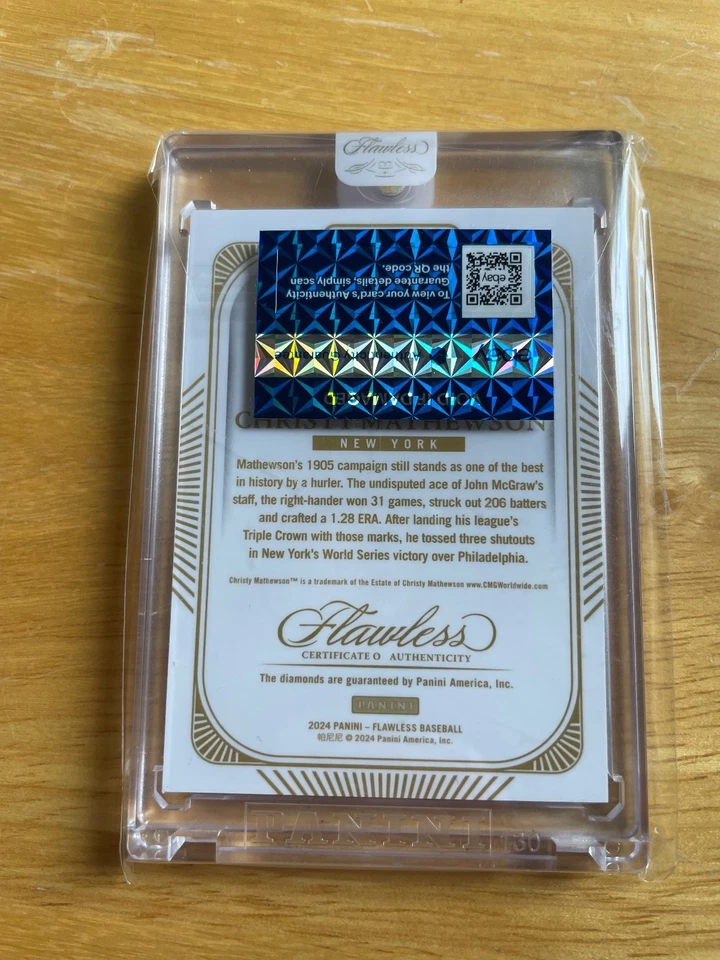 Impecable Christy Mathewson SP “Triple Corona” Triple Diamante #/25 Diamante/20.!! Foto 4 de 4