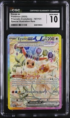 🔮💎 CGC GEM MINT 10 | Eevee ex SIR #167/131 | Prismatic