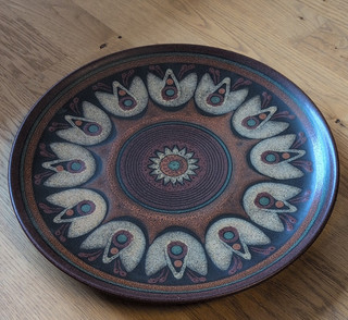KMK Sammelteller Wandteller braun