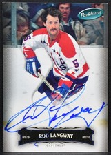 2006-07 Parkhurst Autographs Rod Langway 59 Washington Capitals Auto 1074