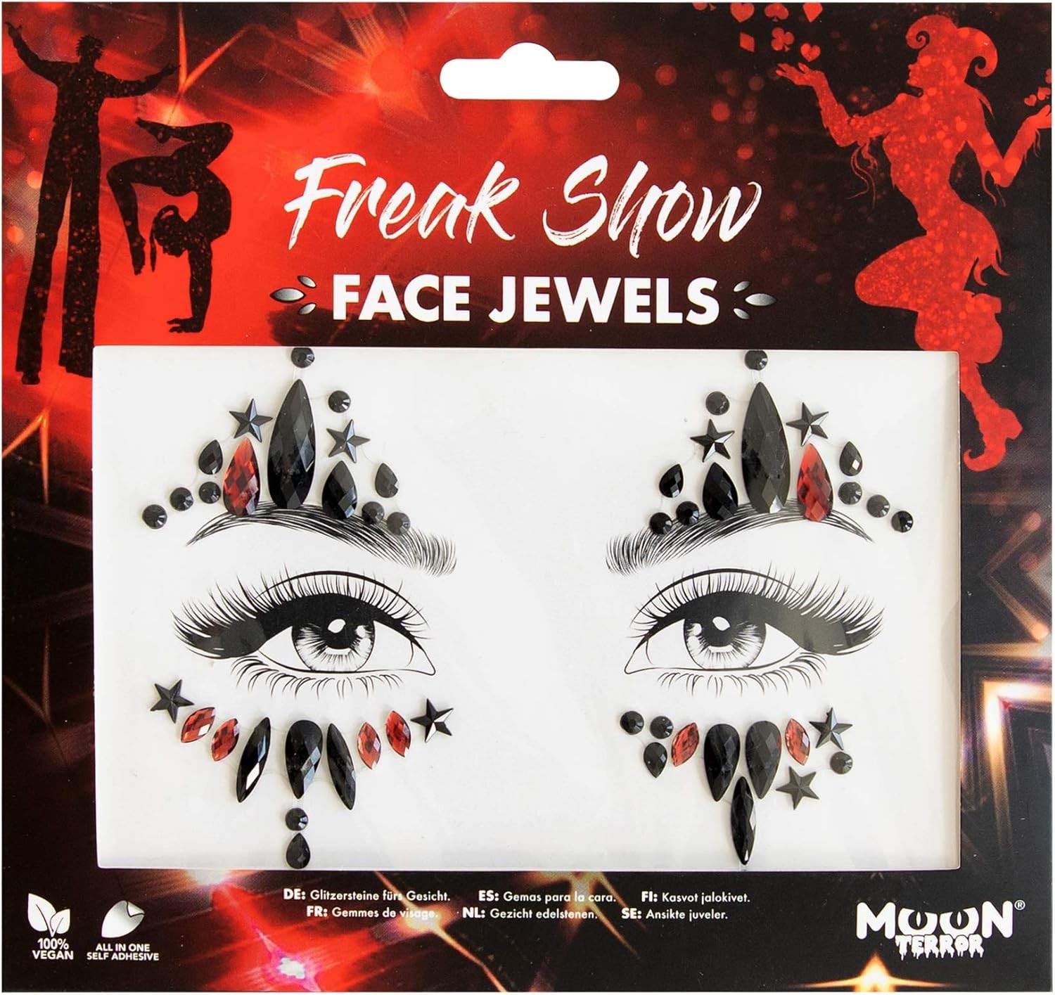 Face Jewels by Moon Terror | Freak Show | Festival Face Body Gems, SFX Make up,