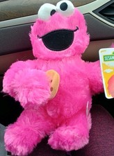 Sesame Street Hot Pink Cookie Monster Plush T...