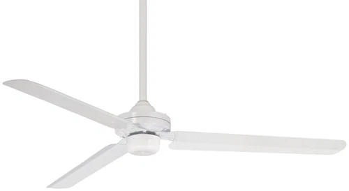 Minka Aire Steal 54" Ceiling Fan - Flat White 3-Blade - Picture 1 of 2