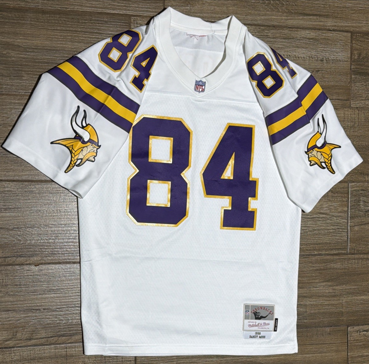 Randy Moss 1998 Minnesota Vikings Mitchell & Ness Legacy White