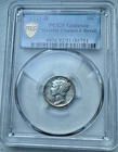 Key Date 1921-D Mercury Dime Silver 10C Gold Shield Fine Detail PCGS Rare