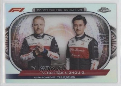 2022 Topps Chrome Formula 1 Valtteri Bottas Zhou Guanyu #CC-AR Rookie RC 0w8