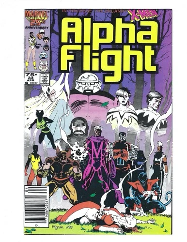 Alpha Flight #33 34  1986 VF/VF+ 1st Lady Deathstrike appearance! Combine Ship