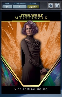 Star Wars Card Trader - Digital Legendary Masterwork Vice Admiral Holdo 10 CC