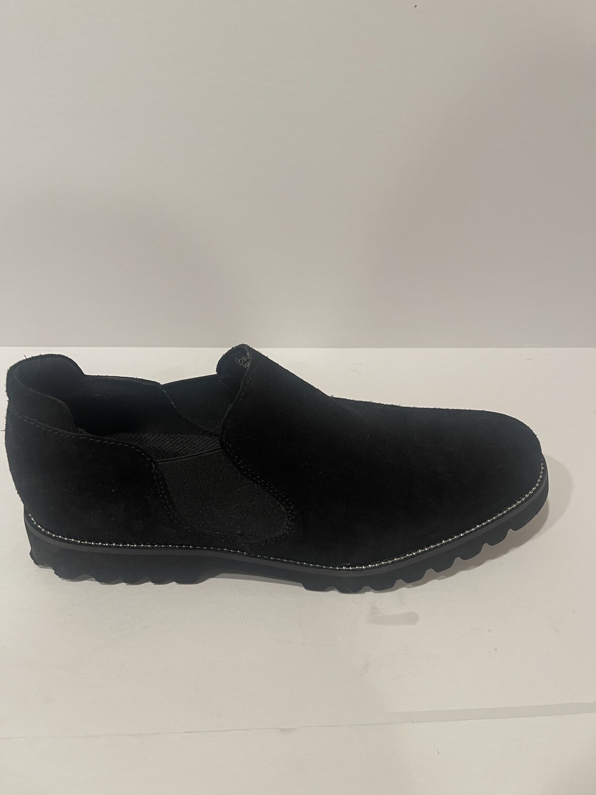 SAOLA Mocassino Blondo donna nero scamosciato mocassini slip on suola gomma taglia 8 5 Caoutchouc