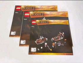 LEGO 79010 The Hobbit The Goblin King Battle Instruction Manuals -  3 Booklets