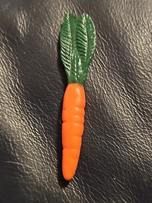 Play Carrot Plastic  fits 18'' Doll Animal Horse Food Vegetable 2.25 In