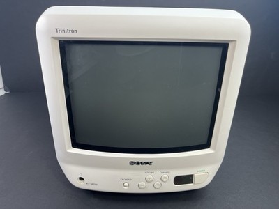 Sony Trinitron CRT TV KV-9PT50 White inch Color Retro Gaming NO REMOTE  /STAND