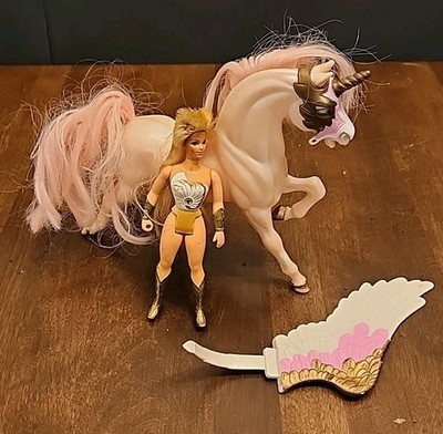Vtg She Ra Princess Of Power SWIFT WIND horse 1984 pink action figure AS IS LOT