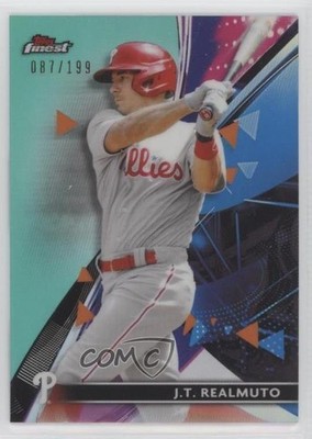 2021 Topps Finest Aqua Refractor 87/199 JT Realmuto #36 0z8z