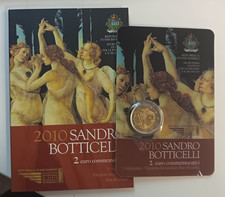 San Marino - 2 Euro 2010 Sandro Botticelli (in original folder)