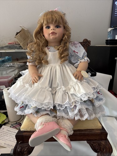 Virginia Turner vinyl Two by Two doll w/ COA singed and numbered toddler size.