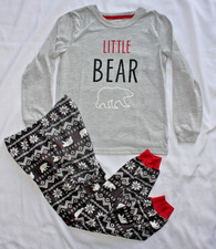 Holiday Famjams Boys Little Bear Pajama Set Shirt Pants Size M