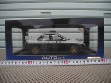 1/18 to 6000 units Yamaguchi Prefectural Police AUTOart Subaru Impreza WRX