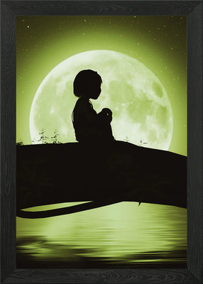 Alone Boy Gerahmtes Wandbild Poster Leinwanddruck Bild
