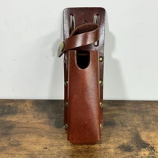 Leather Sheath for Spray / Pepper Hiking Camp Safety