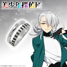 Nagahiro Sakiguchi Silver Ring TV Anime Boy Detective CZ Stone Unisex Used